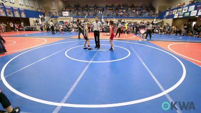 85-90 lbs Consi Of 4 - Emerson Luxton, Bartlesville Wrestling Club vs Pippa McCall, Fort Gibson Youth Wrestling