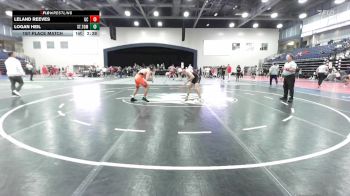 133 lbs 1st Place Match - Leland Reeves, Georgetown (KY) vs Logan Heil, Campbell University