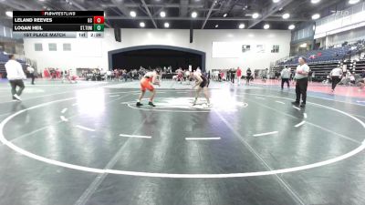 133 lbs 1st Place Match - Leland Reeves, Georgetown (KY) vs Logan Heil, Campbell University