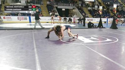 120 lbs 7th Place - Michael Mortarelli, Natick vs Steven Santiago, Holyoke