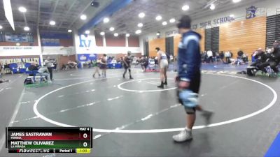 215 lbs Cons. Round 2 - Matthew Olivarez, La Mirada vs James Sastrawan, Marina