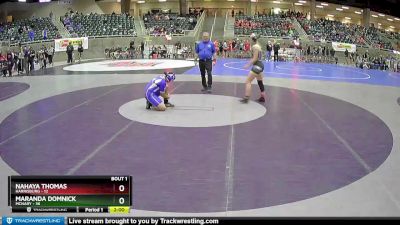 172 lbs Round 1 (4 Team) - Nahaya Thomas, Harrisburg vs Maranda Domnick, McNary