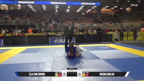 Megan Cara Au vs Ella Jane Dorkin 2025 Pan Kids Jiu-Jitsu IBJJF Championship