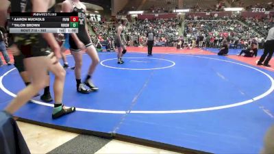 160 lbs Quarterfinal - Aaron Nuckols, Pottsville Apache Youth Wrestling vs Talon Brown, Van Buren High School Wrestling