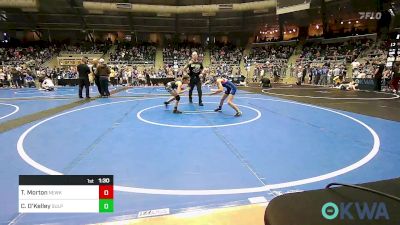 70 lbs Quarterfinal - Takota Morton, Newkirk Takedown Cub vs Cadence O'Kelley, Sulphur Youth Wrestling Club