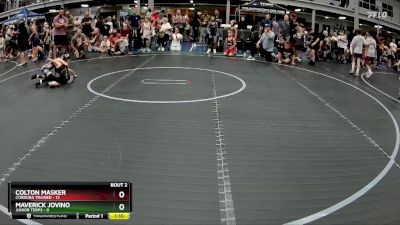 56 lbs Semis (4 Team) - Maverick Jovino, Junior Terps vs Colton Masker, Cordoba Trained