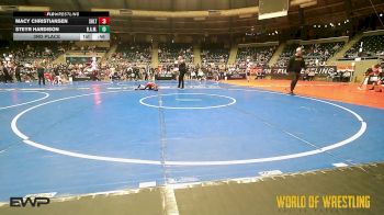 82 lbs 3rd Place - Macy Christiansen, Sebolt Wrestling Academy vs Steyr Hardison, B.A.M. Training Center