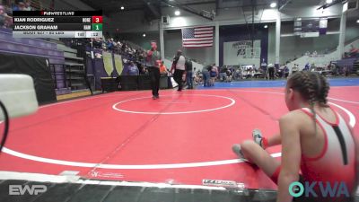 52 lbs 3rd Place - Easton Nalder, Skiatook Youth Wrestling vs Joslyn Barr, Mannford Pirate Youth Wrestling