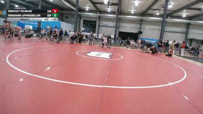 145 lbs Final - Bentley Felmlee, Lewistown vs Benjamin Appenzellar, Shippensburg