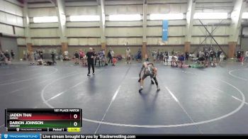 96 lbs 1st Place Match - Jaden Thai, Hawaii vs Darion Johnson, Oregon