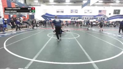 150 lbs Cons. Round 5 - Diego Molina, Eleanor Roosevelt vs Caden Camacho, Woodbridge