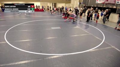 14U GIRLS - 120 lbs Quarters - Hope Lofton, New Prague Wrestling vs Rebecca Jensen, Forest Lake Wrestling Club