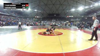 Boys 3A 190 lbs Champ. Round 1 - Kaivone Cooks, Lincoln (Tacoma) vs Tyler Soehner, Mt. Spokane