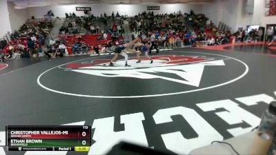 113 lbs Cons. Round 5 - Ethan Brown, Broomfield vs Christopher Vallejos-Meredith, Denver North