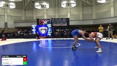 14U Boys - 140 lbs Quarters - Brooks Bath, Touch Of Gold Wrestling Club vs Giovanni Soto, Fox Lake Wrestling Club