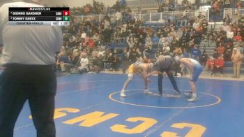 121 lbs Quarterfinal - Gionno Gardner, Canon-McMillan vs Tommy Gretz, Connellsville