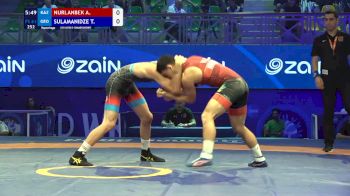 61 kg Repechage #2 - Abdinur Nurlanbek, Kazakhstan vs Tamazi Sulamanidze, Georgia