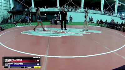 127 lbs Round 4 (6 Team) - Kinzley Sanchez, Arizona vs Damiyah Williams, Iowa