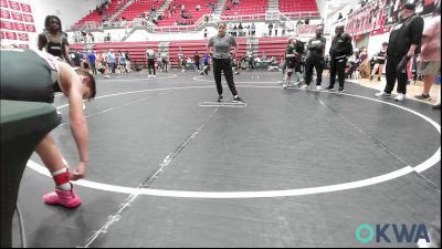 80 lbs Consolation - Jett Hinz, Weatherford Youth Wrestling vs DeAndre Denmark Jr., D3 Wrestling Cluib