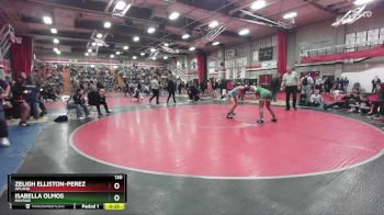 130 lbs Cons. Round 4 - ZELIGH ELLISTON-PEREZ, Upland vs ISABELLA OLMOS, Mayfair