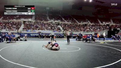 114-D2 Semifinal - Sarah Perez, Sahuarita vs Alaina Jaime, Antelope Union High School