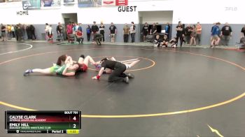 155 lbs Round 3 - Calyse Clark, Interior Grappling Academy vs Emily Hill, Baranof Bruins Wrestling Club