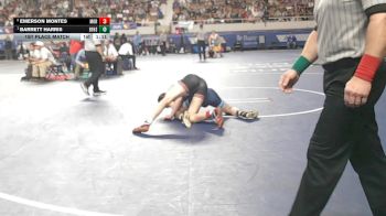 152-D4 1st Place Match - BARRETT HARRIS, Benjamin Franklin High School vs Emerson Montes, Morenci High School