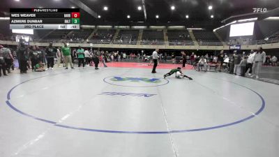 3rd Place - Wes Weaver, Harrison Township vs Azmere Dunbar, Baltimore