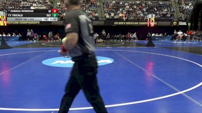 141 lbs Cons. Round 1 - Ty Trickle, Trinity (CT) vs Joshua Robison, North Central (IL)