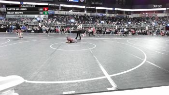 55 lbs Consi Of 4 - Carter Williams, Lamar Youth Wrestling vs Isaiah Brown, Elgin Wrestling