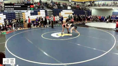 135 lbs. Cons. Round 2 - Brooklyn Johnson, Jefferson City vs Chloe Rice, Bethalto (Civic Memorial)