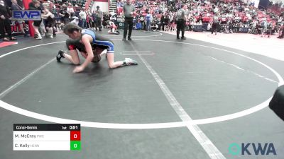 98 lbs Consolation - Meadow McCray, Pawnee Wrestling Club vs Chloe Kelly, Hennessey Takedown Club