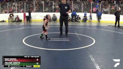 40 lbs Champ. Round 2 - Siah Savaya, Redhawks WC (Troy) vs Fischer Zeedyk, Fremont Wolfpack WC