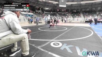 64 lbs 3rd Place - Lamario Ramsey JR., Del City Little League Wrestling vs Chance Peters, Claremore Wrestling Club