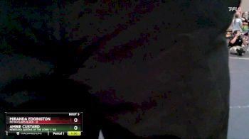 128 lbs Round 2 (4 Team) - Ambie Custard, Nebraska Queens Of The Corn 1 vs Miranda Edgington, MO Outlaws Black