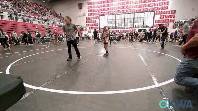 49 lbs Consi Of 4 - LJ Gordon, Bridge Creek Youth Wrestling vs Adelyn Lonebear, Clinton Youth Wrestling