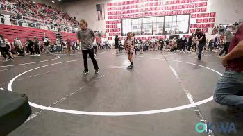 49 lbs Consi Of 4 - LJ Gordon, Bridge Creek Youth Wrestling vs Adelyn Lonebear, Clinton Youth Wrestling