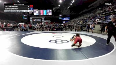 144 lbs Cons. Sub-rd Of 32 - Cole Sauvageau, ND vs Carter Straight, VA