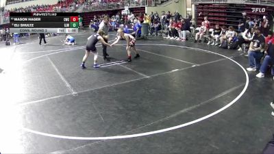 90 lbs Cons. Round 2 - Mason Hager, Cambridge Wrestling Club vs Eli Shultz, Gordon/Rushville Jr. Wrestling