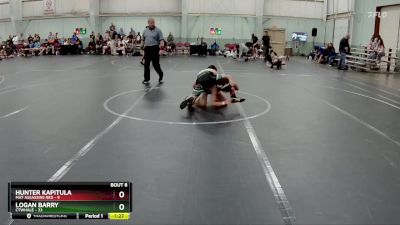 105 lbs Round 2 (8 Team) - Logan Barry, CTWHALE vs Hunter Kapitula, Mat Assassins Red