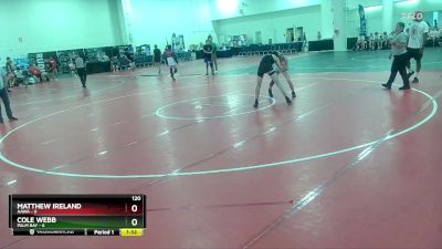 120 lbs Round 9 (10 Team) - Cole Webb, Palm Bay vs Matthew Ireland, AAWA