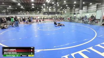 100 lbs Round 1 (6 Team) - Brayden Biggs, PIT BULL WRESTLING ACADEMY vs Avett Lindsay, BELIEVE TO ACHIEVE