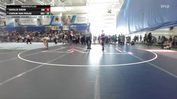 130 lbs Champ. Round 1 - Caitlin Van Praag, Derby vs Natalie Biehn, Olathe Northwest