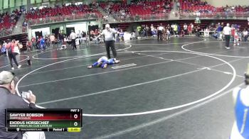 56 lbs Cons. Round 4 - Exodus Horsechief, Hawks Wrestling Club (Lincoln) vs Sawyer Robison, Overton Eagles