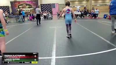 96 lbs Round 1 (8 Team) - Maddox Plattenburg, Cleveland Wrestling vs Landon Blevins, Team Minion