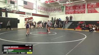 JV-3 lbs Round 5 - Addison Beckman, Grinnell vs Zoey Rooks, Central DeWitt