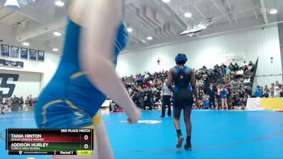 145 lbs 3rd Place Match - Tania Hinton, Ocean Springs Women vs Addison Hurley, Tupelo High School