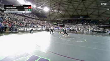 Boys 1B/2B 144 Champ. Round 2 - Logan Rutzer, Ocosta vs Kegan Mitchell, Liberty Bell