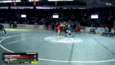 Girls 190 lbs Quarterfinal - Vida Cienega, Everett (Girls) vs Ynavi Rodriguez, Tenino (Girls)