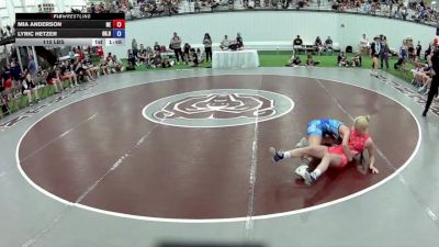 110 lbs Mia Anderson, Nebraska vs Lyric Hetzer, Ohio Blue
